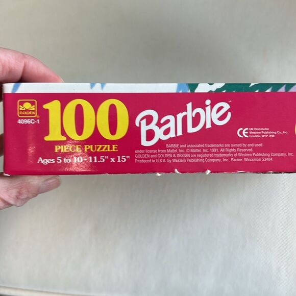 Vintage 90s Ski Barbie 100 Piece Puzzle - Picture 5 of 7